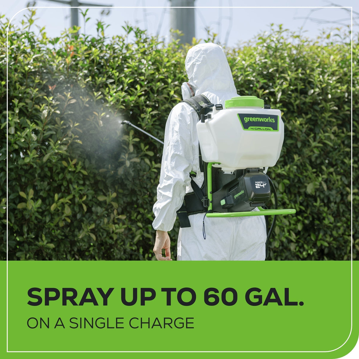 Greenworks BS4A2 Cordless Backpack Sprayer 15.1L 24V