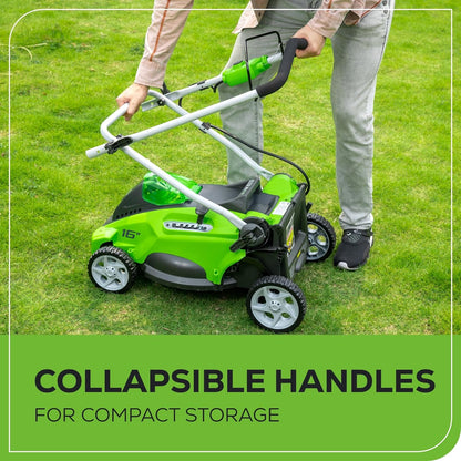 Greenworks LM1604 Cordless Mower Kit 40.6cm 40V