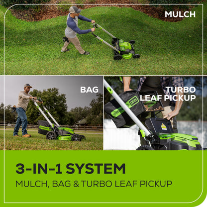 Greenworks MO60L427 Cordless Mower Kit 63.5cm 60V 4.0Ah