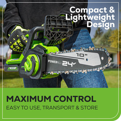 Greenworks CS24B210 Cordless Chainsaw 25.4cm 24V